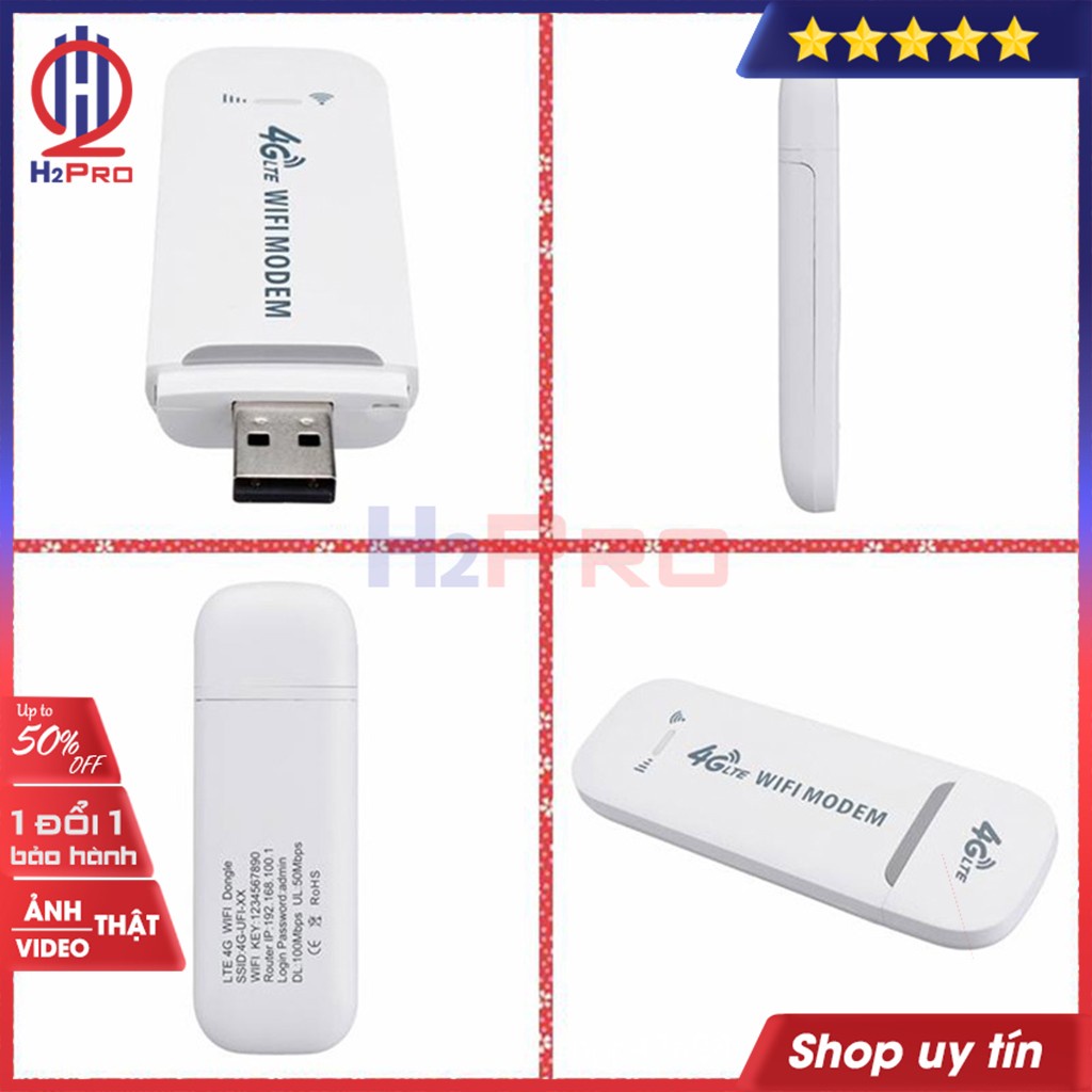 Usb 4g phát Wifi Dongle H2pro tốc độ 150Mbps-10 thiết bị(1 chiếc),usb 4g cho laptop, máy tính, điện thoại cao cấp giá rẻ