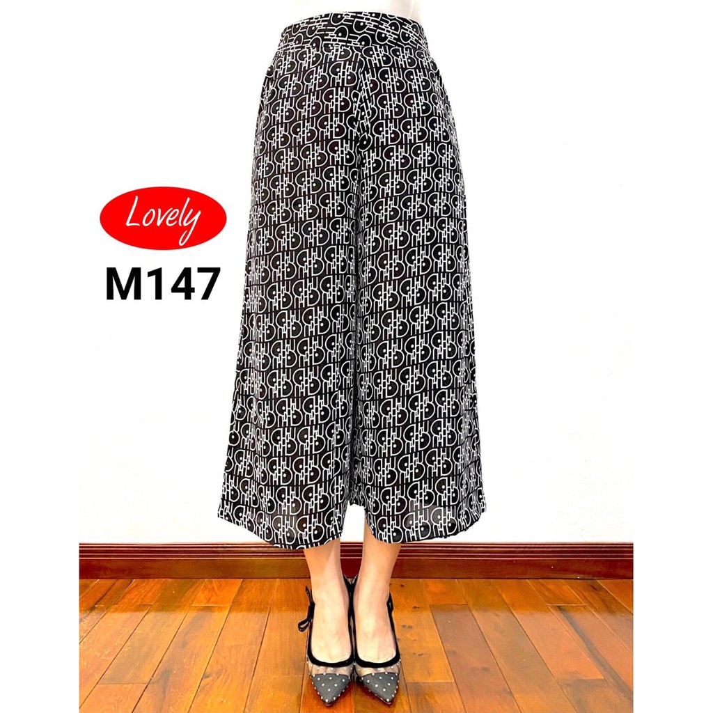 2021 Quần Váy Sớ Lửng Ống Rộng Chất Liệu Lụa Hàn Châu Cao Cấp Cho Các Cô, Cho Mẹ Họa Tiết Cực Đẹp (M144-M150)