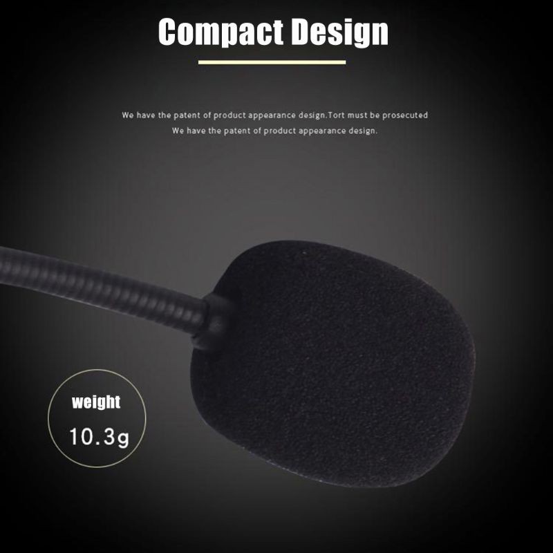 ROX Mini Portable Microphone Earpads Cable Headphone Microphone for HYPERX Cloud II Core Silver Gaming Cloud Alpha S