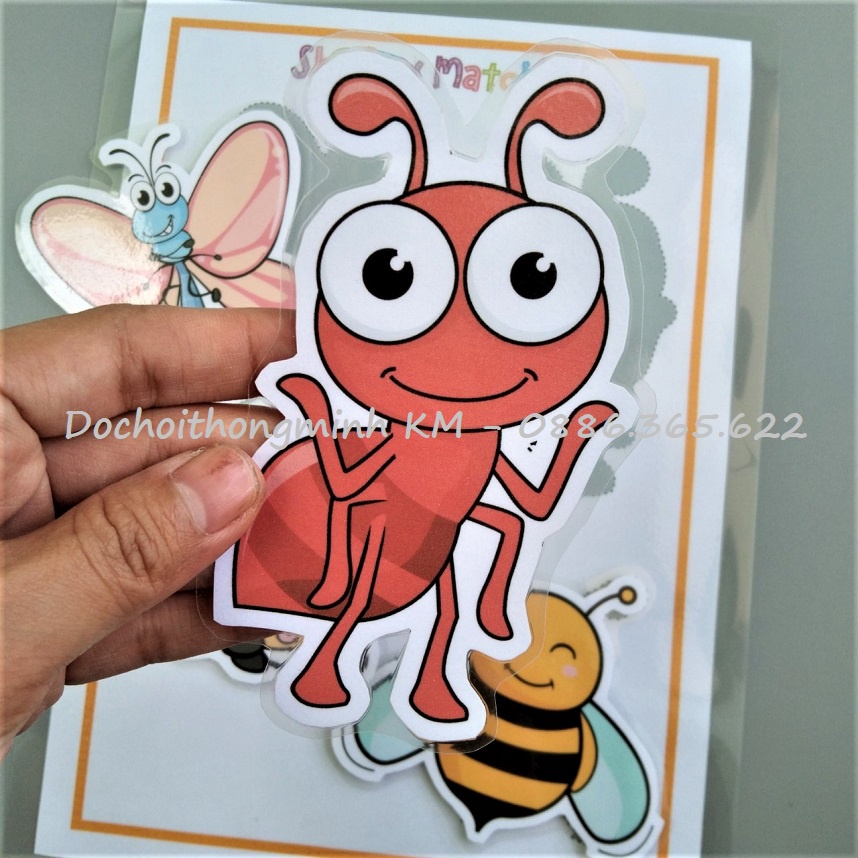 HỌC LIỆU - Matching tìm hình bóng 5 chủ đề hình ảnh lớn cho bé tập ghép