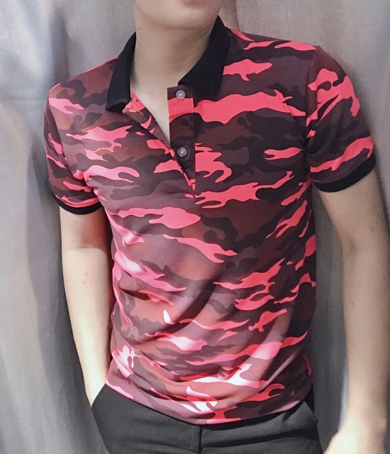 Áo thun polo rằn ri