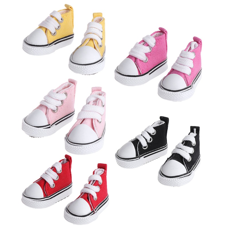 Giày Thể Thao Vải Canvas 5cm Thời Trang Cho Búp Bê