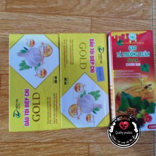 Combo Tỏi Diệp chi và Cao ho lá thường xuân tỏi đen chanh đào