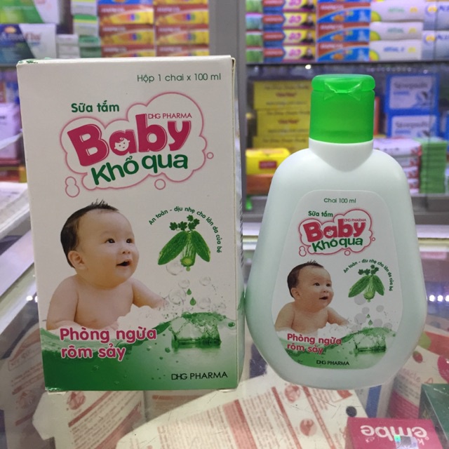 SỮA TẮM NGỪA RÔM SẢY BABY KHỔ QUA 100ml