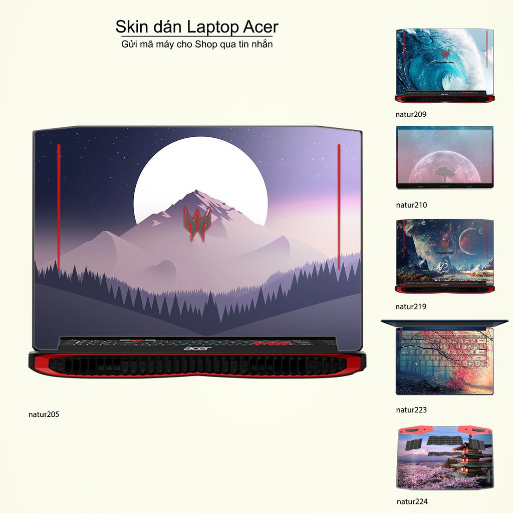 Skin dán Laptop Acer in hình thiên nhiên _nhiều mẫu 8 (inbox mã máy cho Shop)