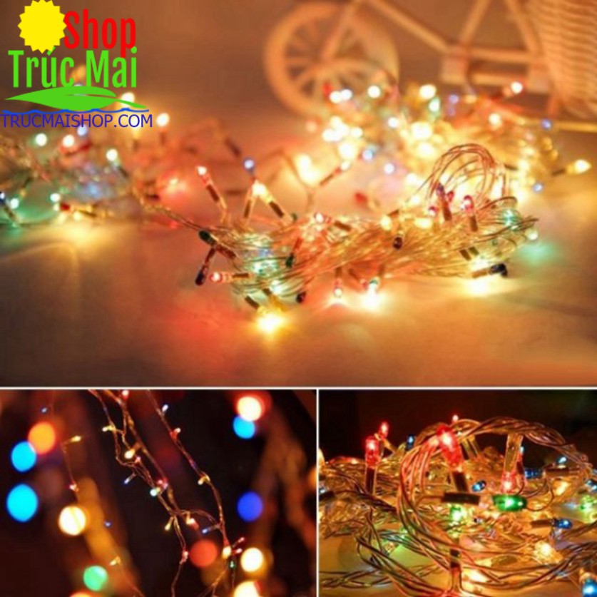 ⚡Giá Sỉ⚡ Dây Đèn Nháy Trang Trí Noel Và Tết Tự Động Đổi Màu (5M/ 1 Dây)
