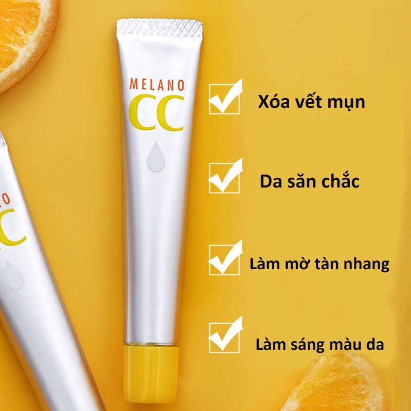 [ƯU ĐÃI SỐC]  🍀Tinh Chất Melano CC Mờ Thâm, Nám Tàn Nhang Serum Vitamin C 20ml