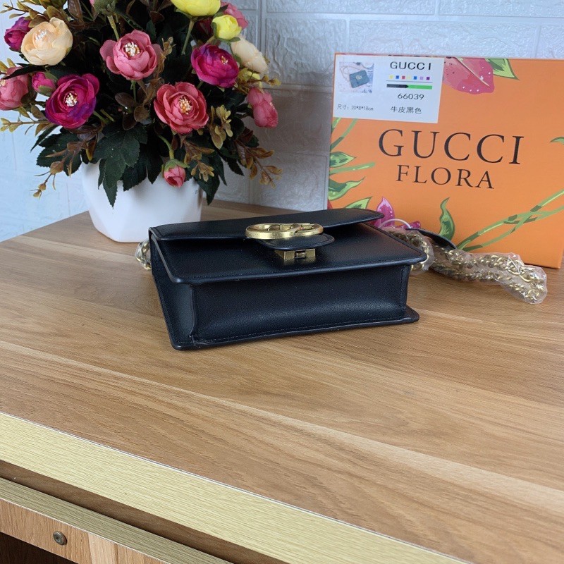 Túi xách Gucci màu đen size 19cm (có sẵn)