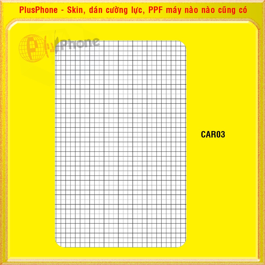 Dán Skin cho mặt sau iPad Gen 5, Gen 6 9.7 inch, Gen 7, Gen 8, Gen 9 10.2 inch in hình caro