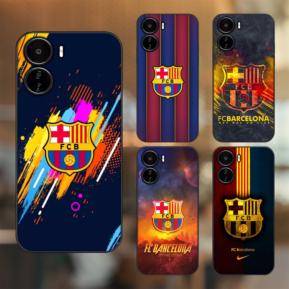 Ốp lưng Vivo Y16 viền đen in hình Barcelona Barca