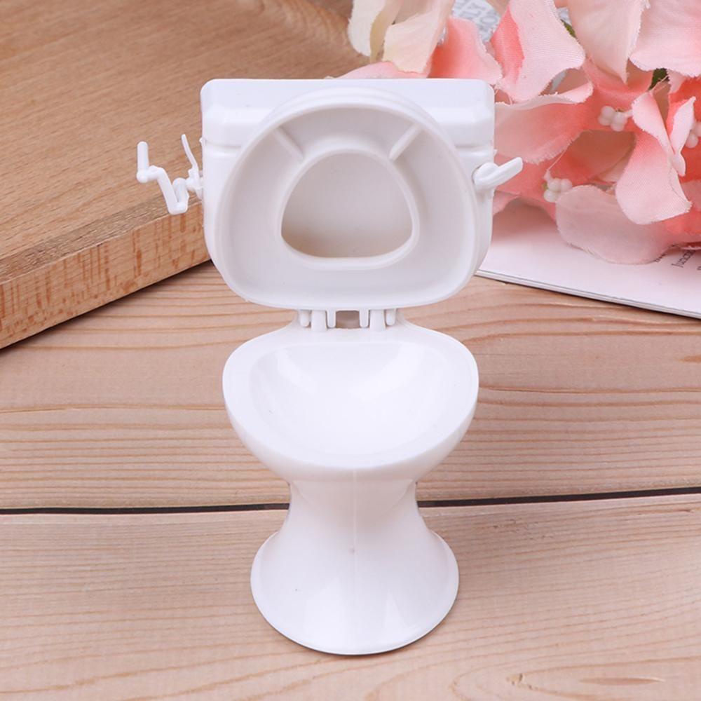 BEBETTERM Toilet Mini Trang Trí Nhà Búp Bê Phong Cách Vintage
