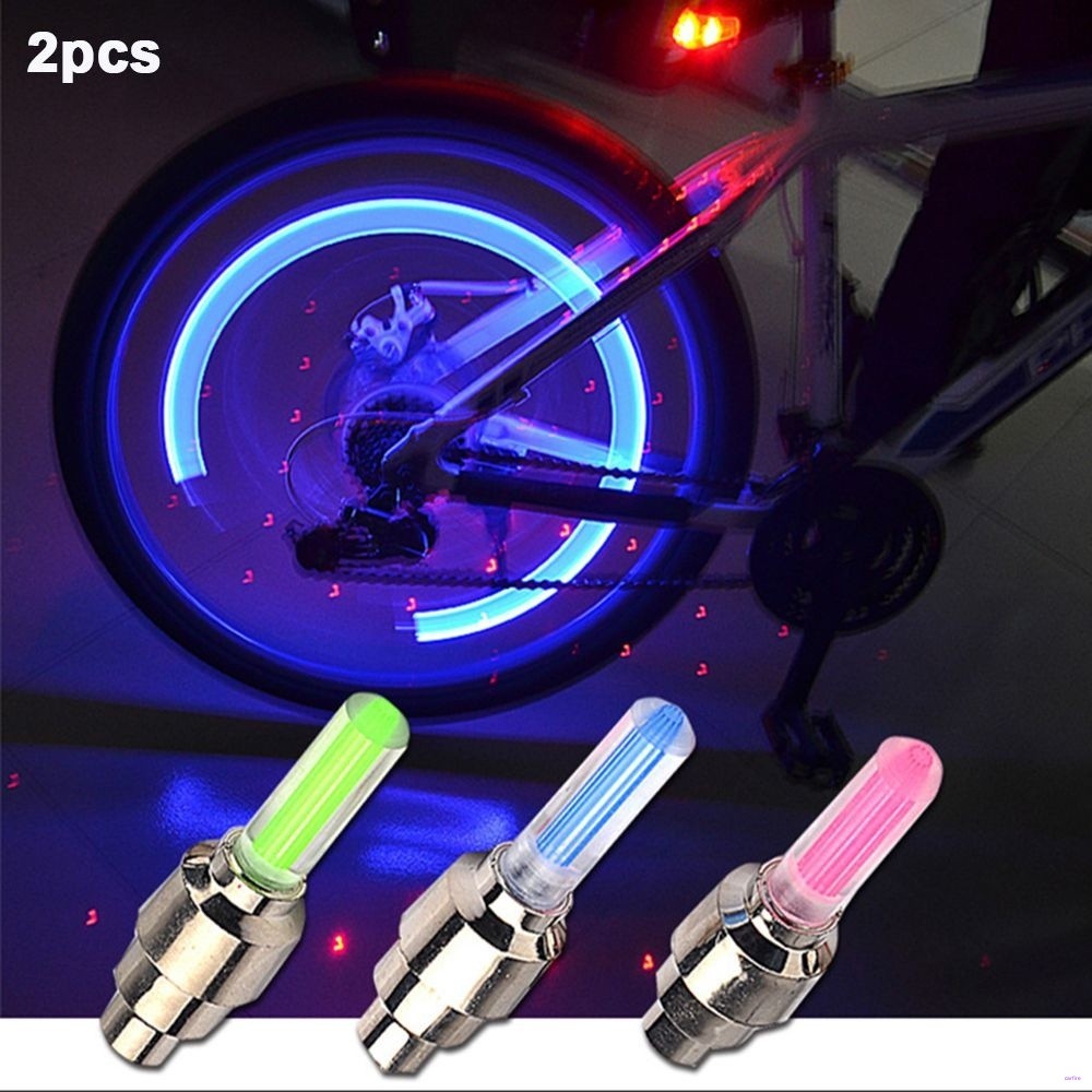 Set 2 đèn Led gắn van bánh xe trang trí độc đáo sáng tạo