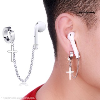 Khuyên tai thép titan gắn tai nghe độc đáo