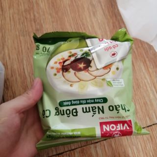 Cháo gói nấm