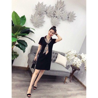 Đầm len ngắn tay
