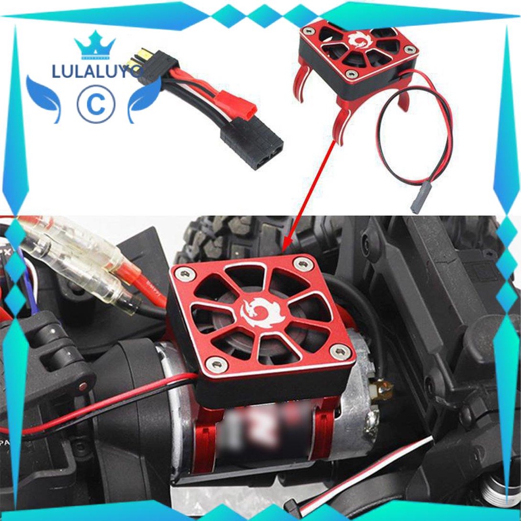 [Giá thấp] Motor Radiator With Adapter Cable For TRX-4 SCXI10 RC4WD RC Car 540 550 .lu