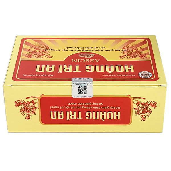 Hoàng Trĩ An – Hỗ trợ điều trị trĩ nội, trĩ ngoại (hộp 12 gói)