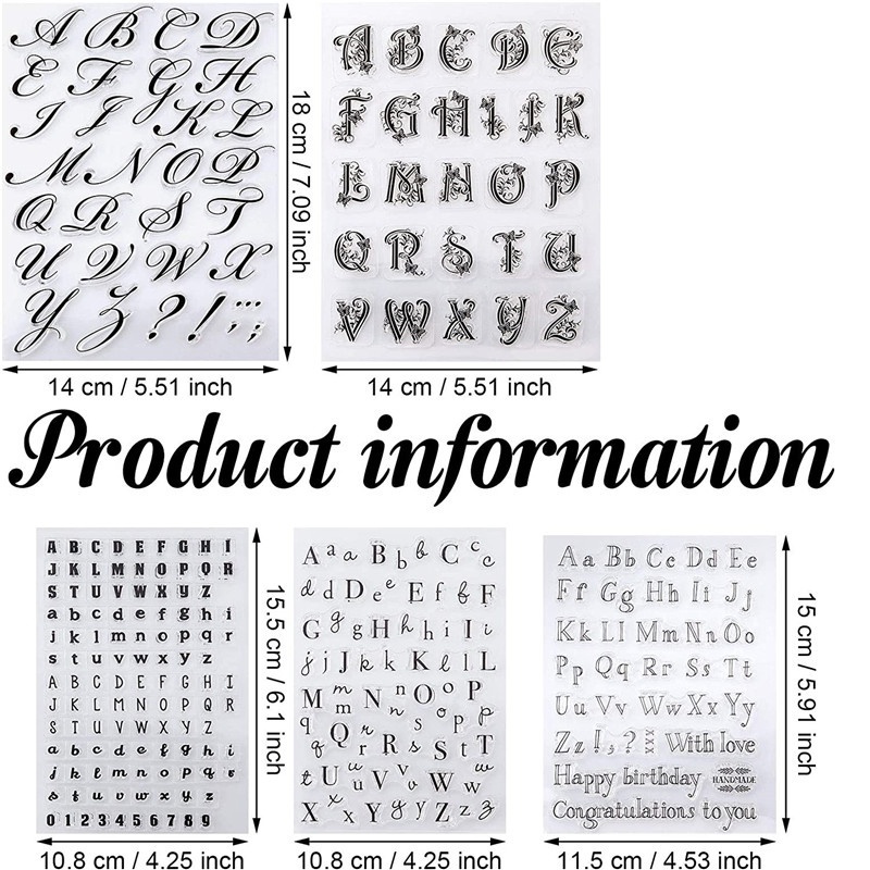 Trong Suốt Khuôn Silicon Làm Bánh Hình Chữ Cái