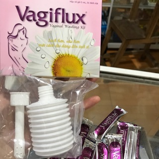 BỘ DỤNG CỤ VỆ SINH ÂM ĐẠO KÈM 10 GÓI MUỐI RỬA ÂM ĐẠO