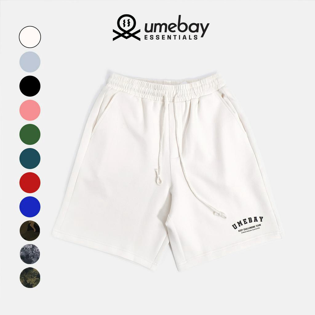 Quần short nam, quần short nữ in Umebay, sooc đùi unisex thể thao oversize streetwear 2023 UMS32U