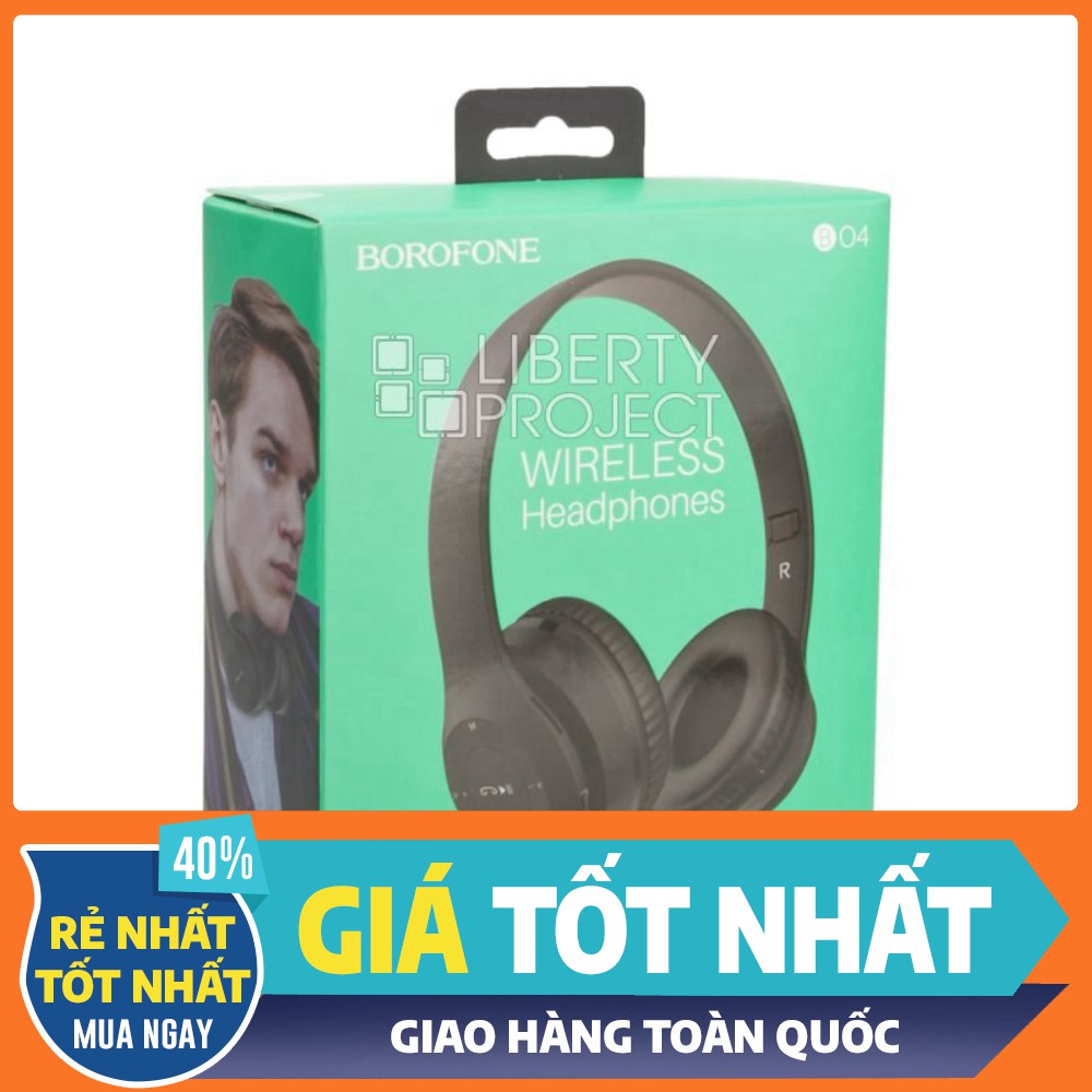 (TOP BÁN CHẠY) Tai Nghe ko Dây Bluetooth Borofone BO4 V5.0 chính hãng