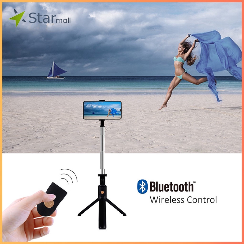 Gậy Tự Sướng Mini Kết Nối Bluetooth 3 Trong 1