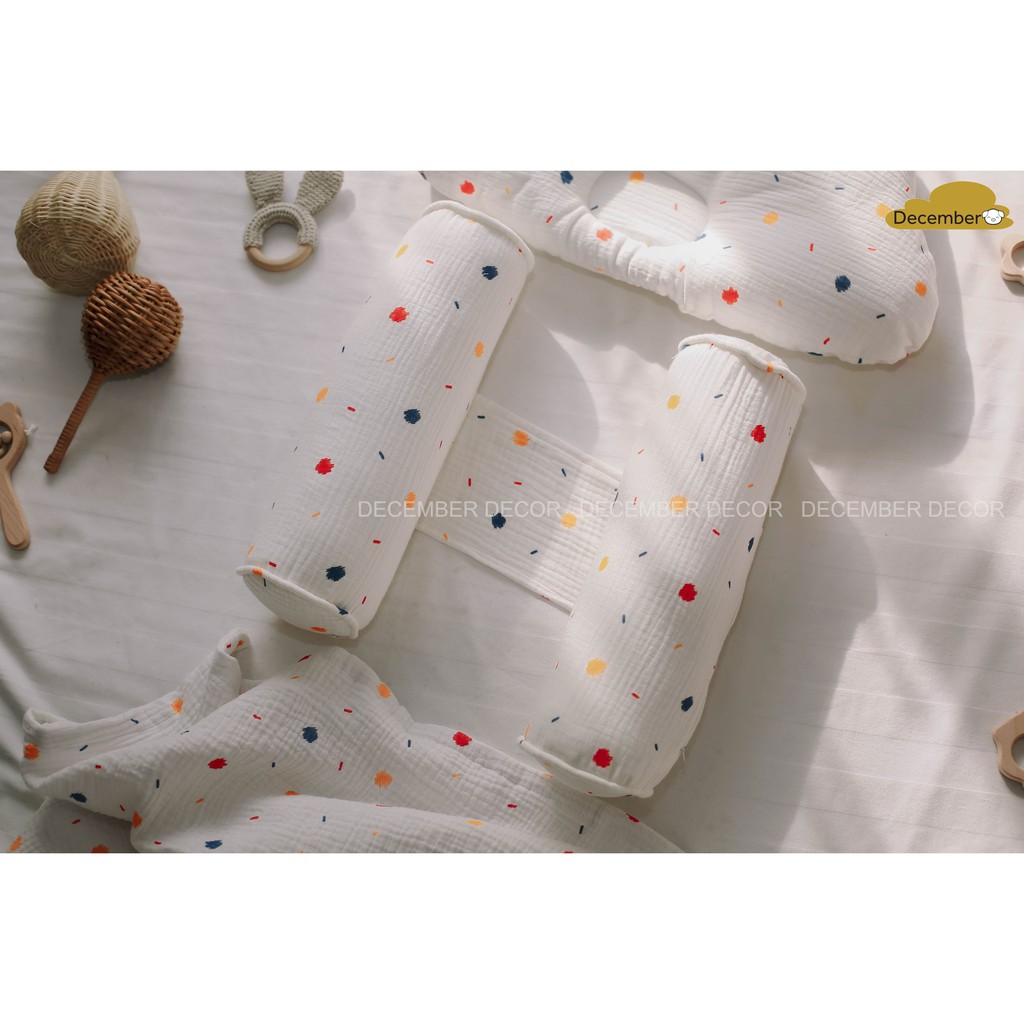 GỐI XÔ HÀN QUỐC CHO BÉ HOẠ TIẾT VẨY SƠN