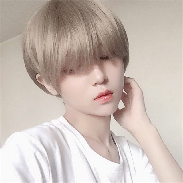 Tóc giả nguyên đầu tomboy vàng tây- mã cc03