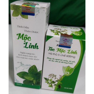 1 TINH DẦU MỘC LINH VÀ 1 HỘP VIÊN UỐNG MỘC LINH - VIỆT NAM