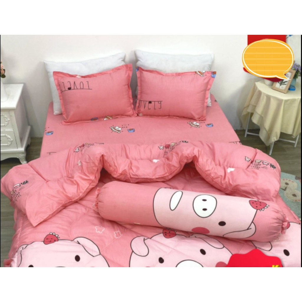 Bộ Drap Ga Tặng Kèm 2 Vỏ Gối 1m2x2m,1m6x2m