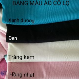 Áo len tăm cổ cao