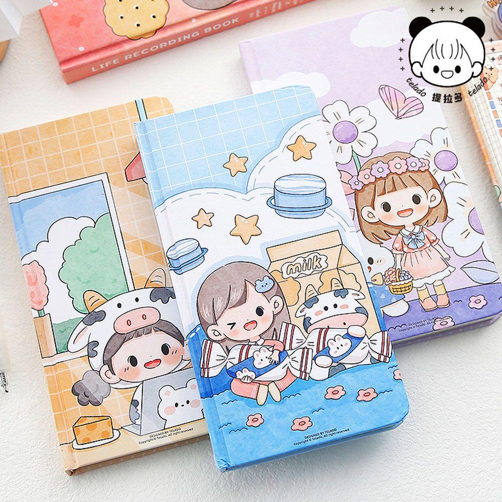 Sổ Ghi Chú Họa Tiết Hoạt Hình Xinh Xắn Dành Cho Bé Gái