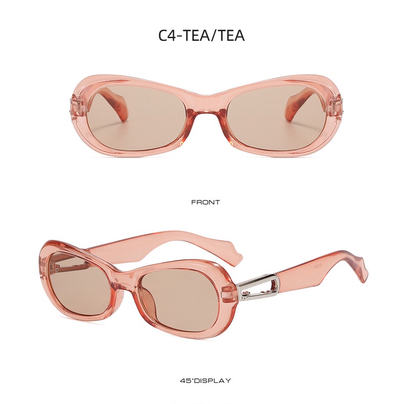 Kính Mát Gọng oval Thời Trang hip hop Cá Tính 2022