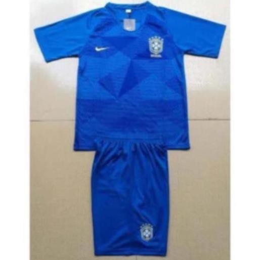 Bộ quần áo bóng đá tuyển Brazil xanh  -