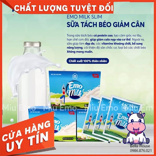 Trà Giảm Cân 1,5-3 kí kg sau 7 ngày vị Sữa Emodetox