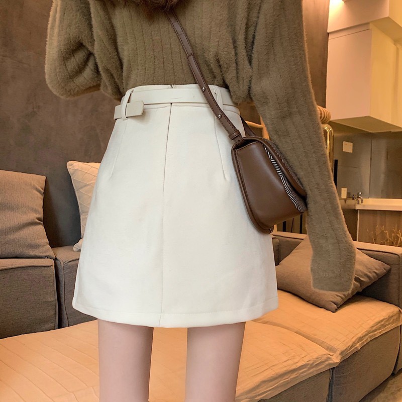 Chân váy chữ A vạt chéo tặng thắt lưng tự thắt cực xinh | BigBuy360 - bigbuy360.vn