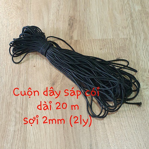 Bó Dây Cói Sáp Sợi 2mm Dài 20mét Nhiều Màu Trang Trí - Sáng Tạo Handmade