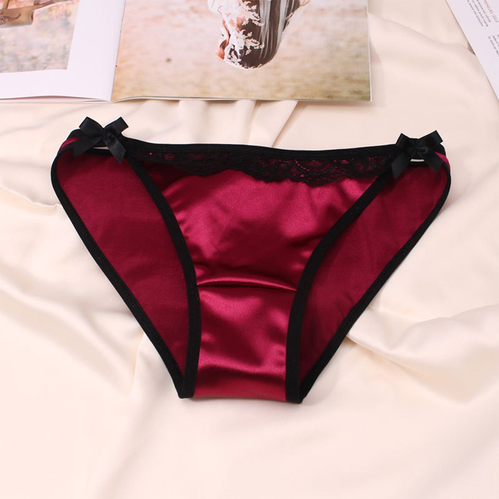 Quần Lót Lọt Khe Vải Lụa Satin Cho Nữ #Oa#44604#2c42xv