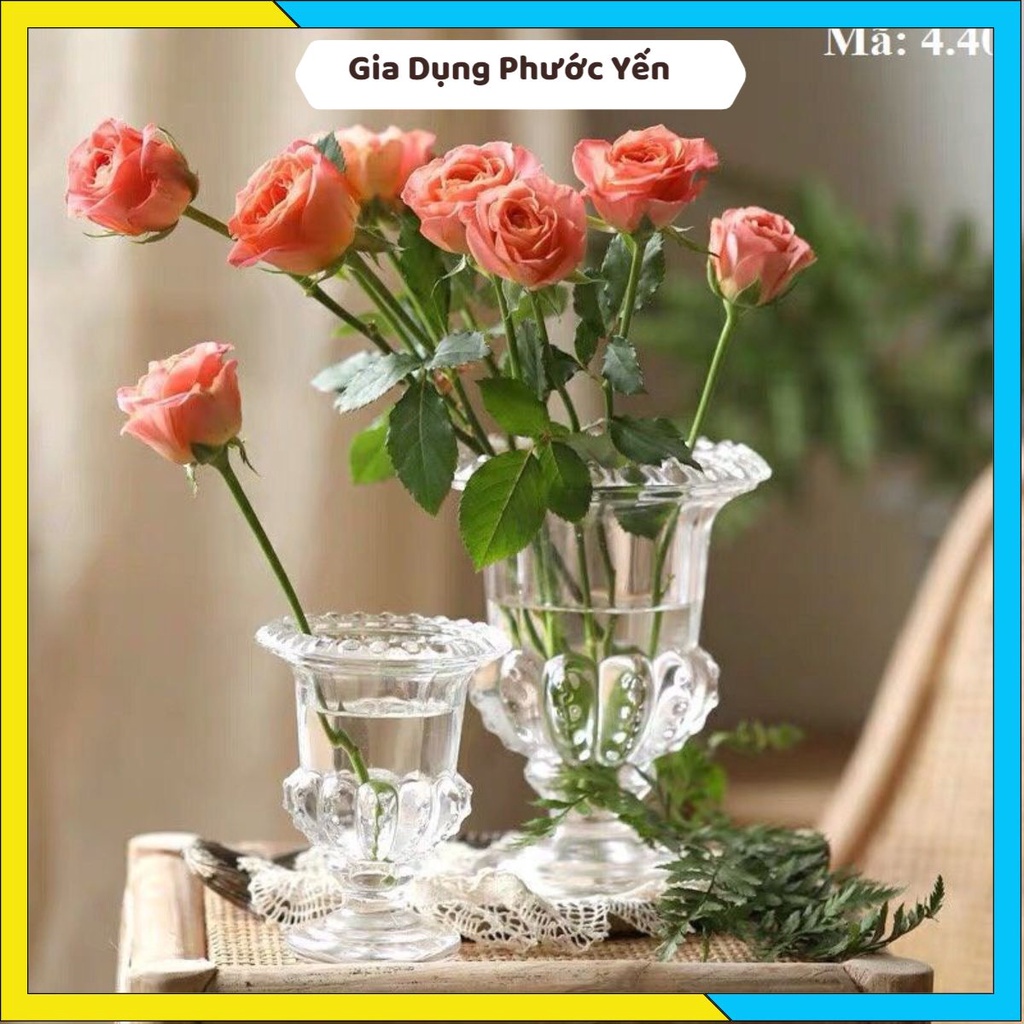 Lọ hoa, ly để quả phật thủ, trồng hoa thủy tiên bằng thuỷ tinh