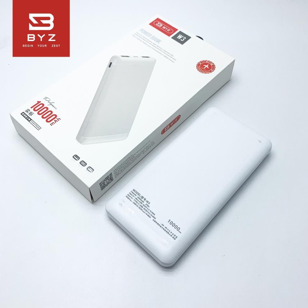 [Mã 159ELSALE hoàn 7% đơn 300K] Sạc Dự Phòng,Cục Sạc Dự Phòng iphone, W3 10.000 mAh