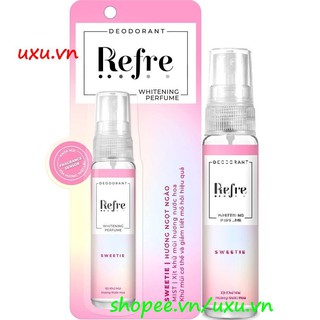 Xịt Khử Mùi Refre 30Ml Hương Ngọt Ngào Dưỡng Sáng Da, Với uxu.vn Tất Cả Là Chính Hãng.