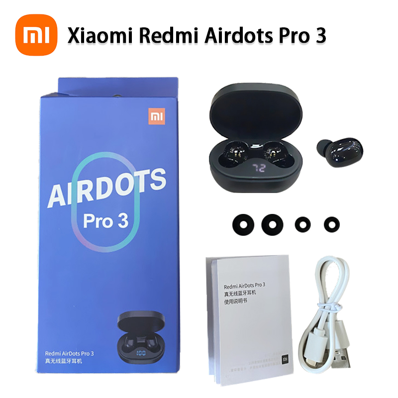 Tai Nghe bluetooth Không Dây xiaomi redmi airdots pro3 Có Micro Loại c 3 Aptx-x