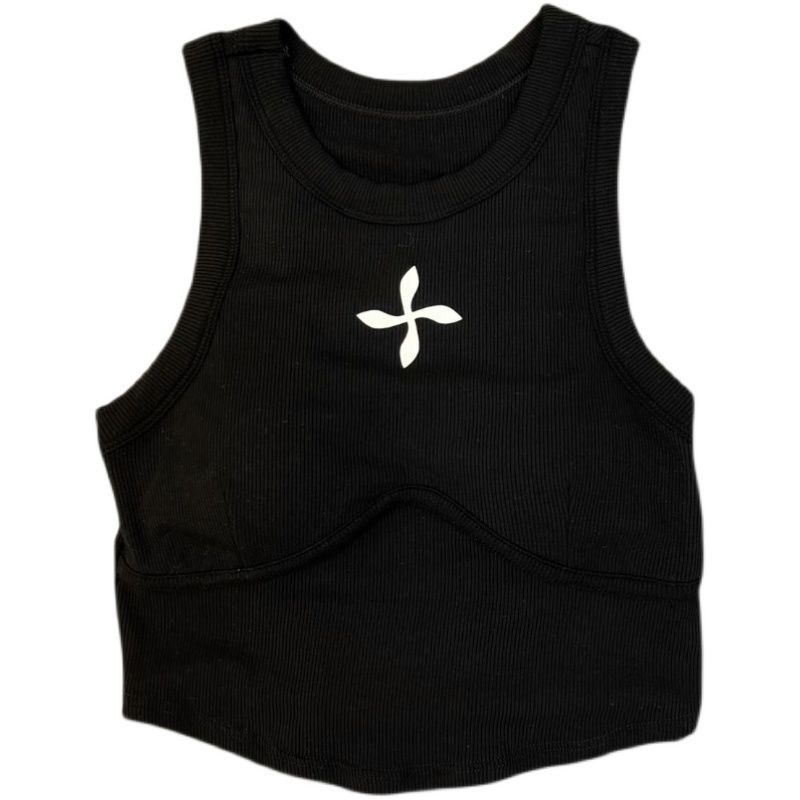 Bán Chạy!Áo Hai Dây Cổ Tròn Không Tay Có Đệm Ngực 22 Tuổi Phong Cách Âu Mỹ Quyến Rũ Cho Nữ