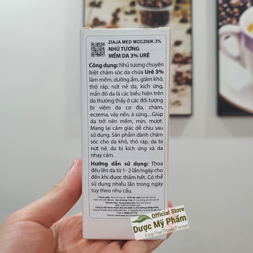 Kem Dưỡng Mềm Da 3% urê / 5% urê / 10% urê - ZIAJA MED Atopic Skin Dermatological Formula Atopy Ure/ Mocznik 10%/ 3% ure