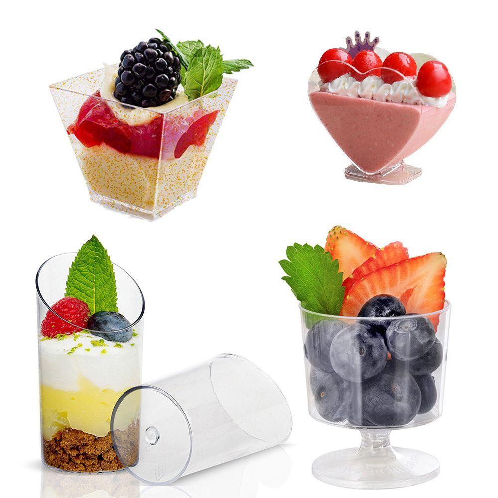 LANSEL Set 10 / 20 Cốc Đựng Bánh Mousse Trong Suốt Tiện Dụng