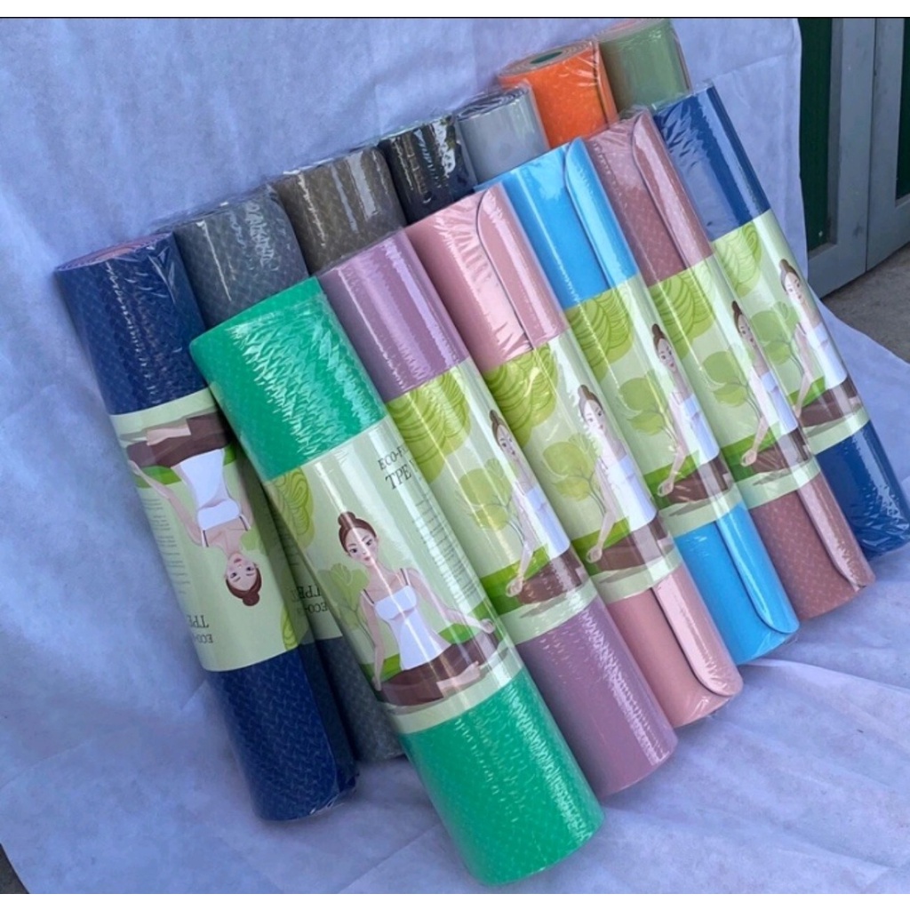 Thảm yoga  chống trượt định tuyến cao cấp mat gym thể dục tại nhà