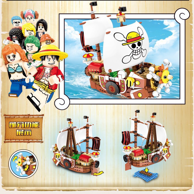 Lắp ghép Mô hình tàu Thousand Sunny mã SY6299 to khổng lồ