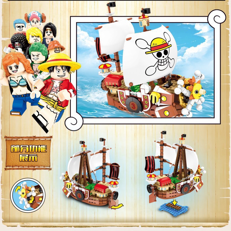 Lắp ghép Mô hình tàu Thousand Sunny mã SY629 to khổng lồ