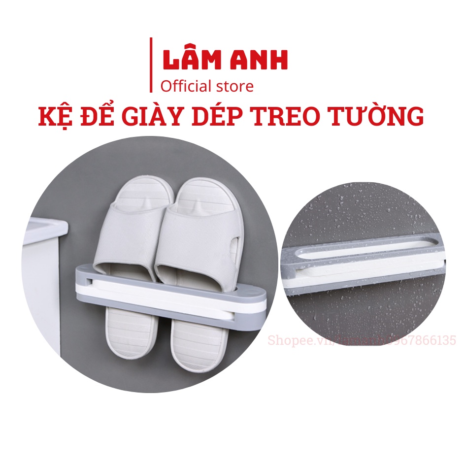 Giá Dán Tường Để Giày Dép 3in1 - Kệ Để Giày Dép Thông Minh Gắn Tường Chịu Lực
