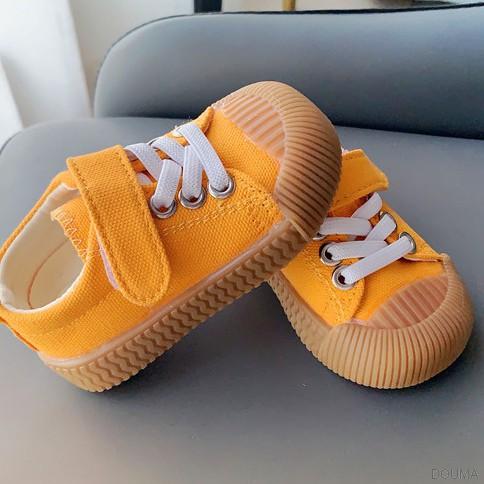 Giày thể thao vải canvas thoáng khí chống trơn trượt tiện lợi cho bé